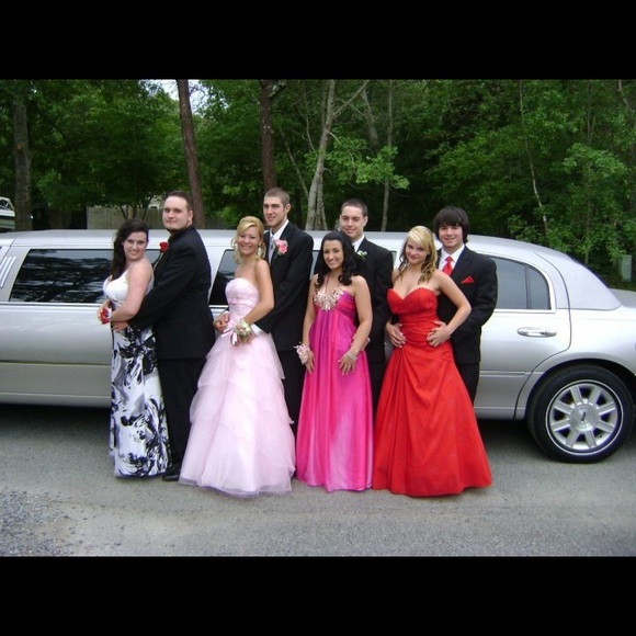 Pink/ purple prom dress only worn once - Picture 3 of 3